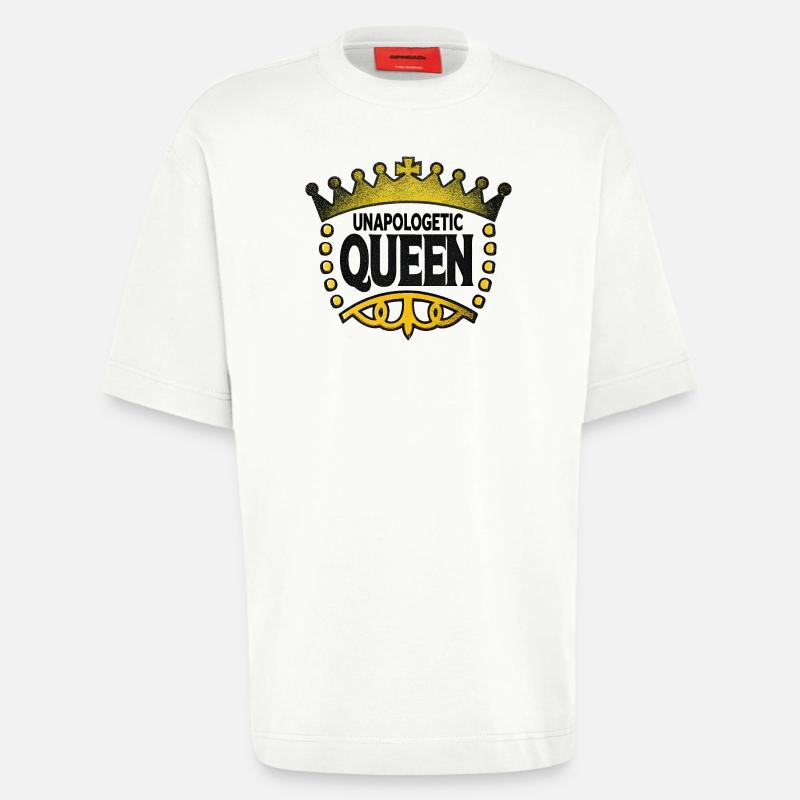 Reine sans vergogne - T-shirt bio épais oversize fabriqué en UE - OFF WHITE