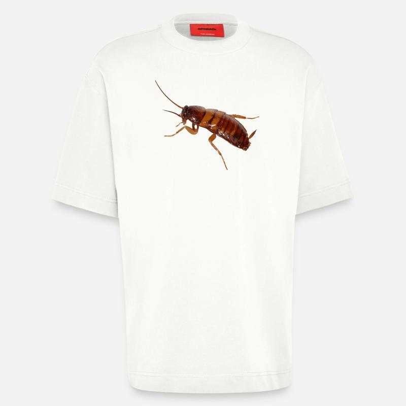 Cafard insecte cafard cafard - T-shirt bio épais oversize fabriqué en UE - OFF WHITE
