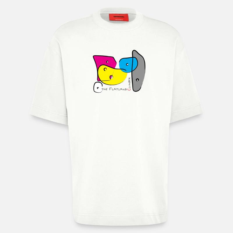 Bouldergriffe Farbe 3 - Heavyweight T-Shirt - made by SPREAD  - OFF WHITE