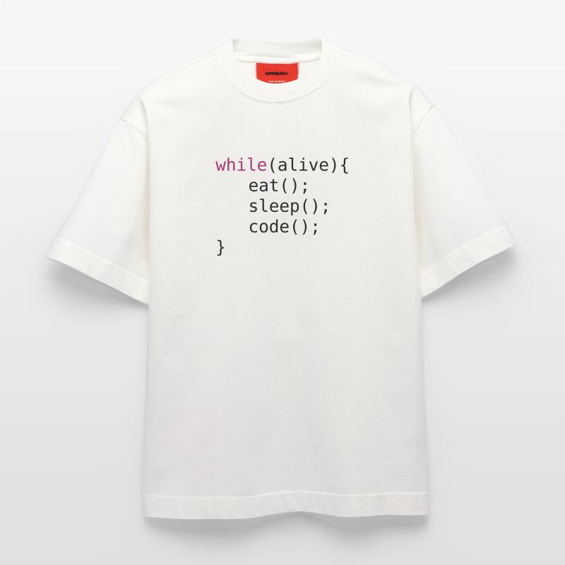 Funny code source code Heavyweight T-Shirt - made by SPREAD 