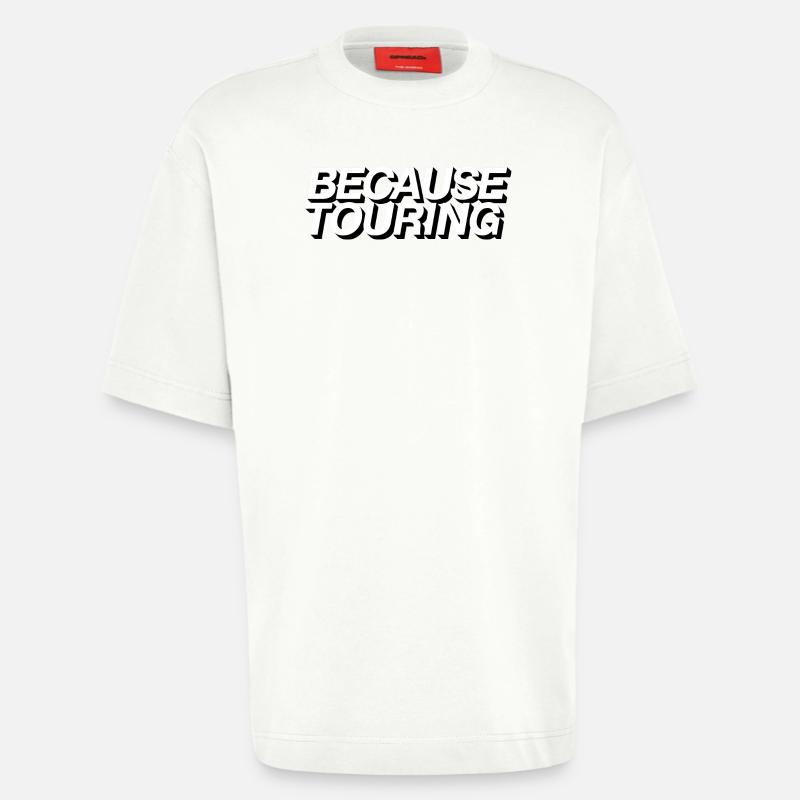 Parce que Touring 2 - T-shirt bio épais oversize fabriqué en UE - OFF WHITE