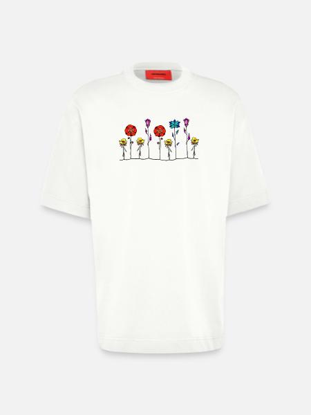 Blumen - Heavyweight T-Shirt - made by SPREAD - OFF WHITE