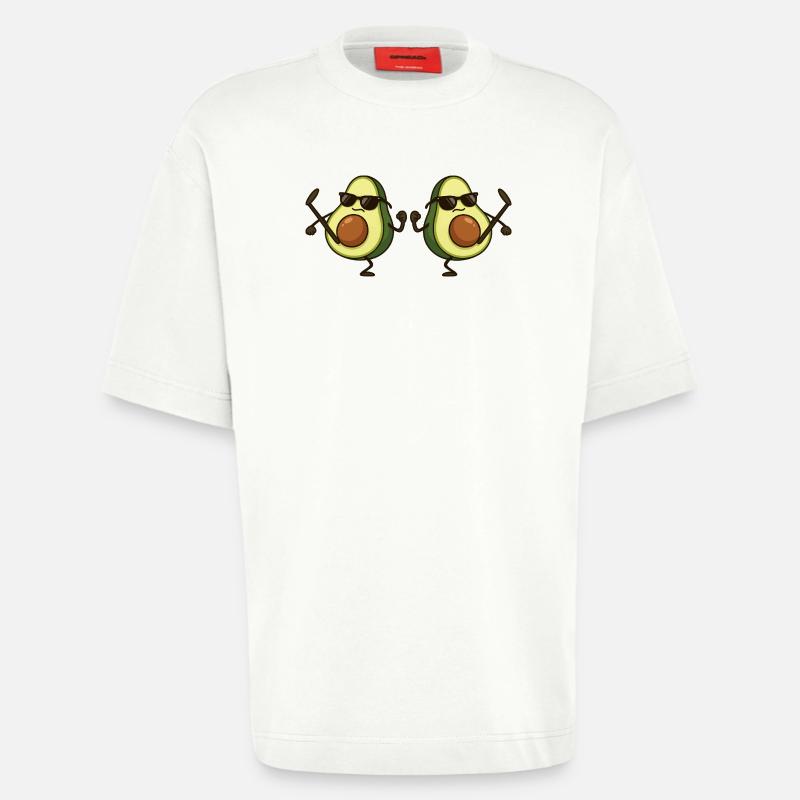 avocado karate 2 - Heavyweight T-Shirt - made by SPREAD  - OFF WHITE