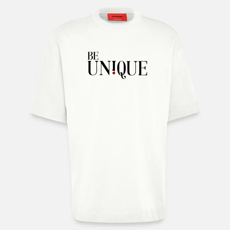 Be unique - Sei einzigartig - Heavyweight T-Shirt - made by SPREAD  - OFF WHITE