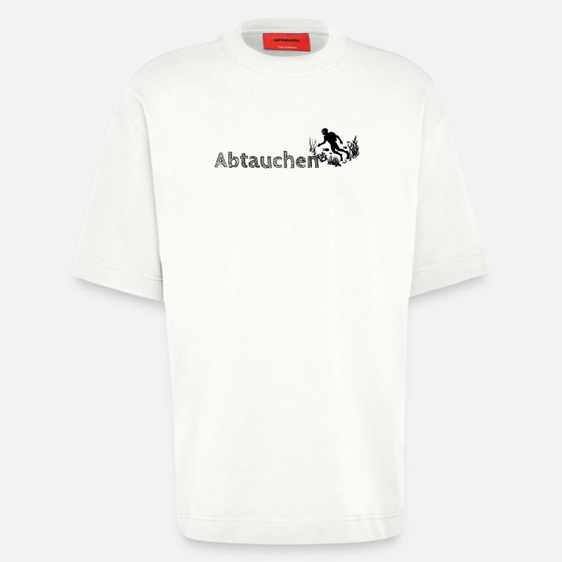Parfois, ils disparaissent tout simplement - T-shirt bio épais oversize fabriqué en UE - OFF WHITE