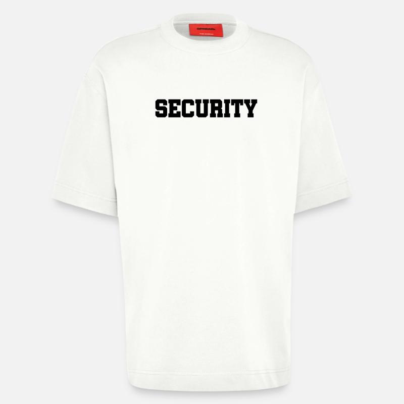 Security - Sicherheitsdienst - Bewachung - Schutz - Heavyweight T-Shirt - made by SPREAD  - OFF WHITE