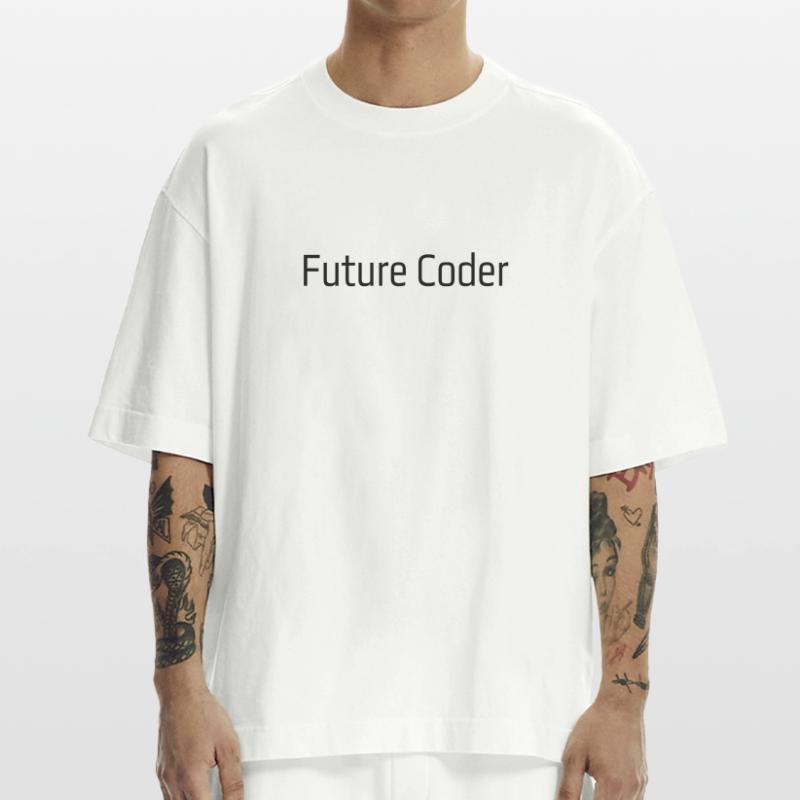 Future Coder Heavyweight T-Shirt - made by SPREAD 