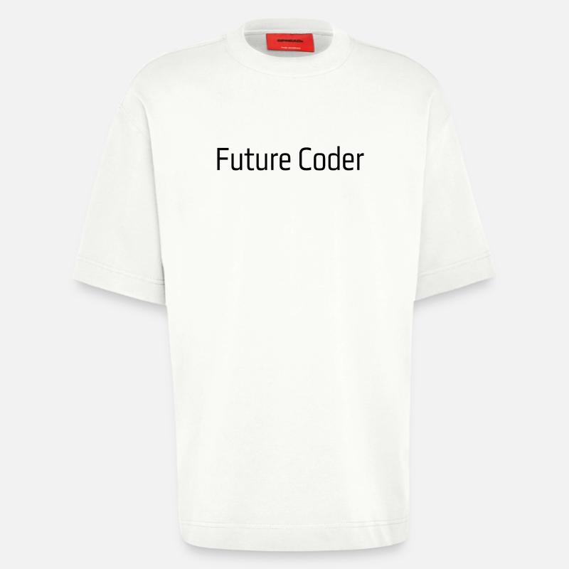 Future Coder - Heavyweight T-Shirt - made by SPREAD  - OFF WHITE