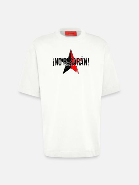 ¡No pasarán! - Heavyweight T-Shirt - made by SPREAD  - OFF WHITE