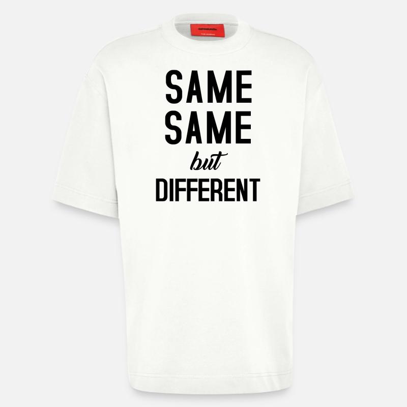 Same Same - Heavyweight T-Shirt - made by SPREAD  - OFF WHITE