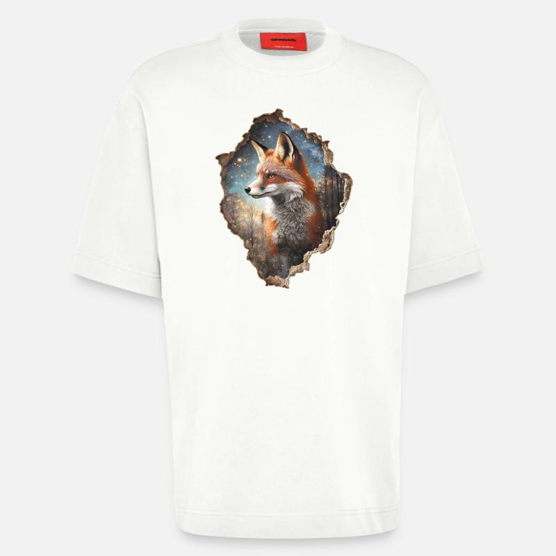 Fuchs - Heavyweight T-Shirt - made by SPREAD - OFF WHITE