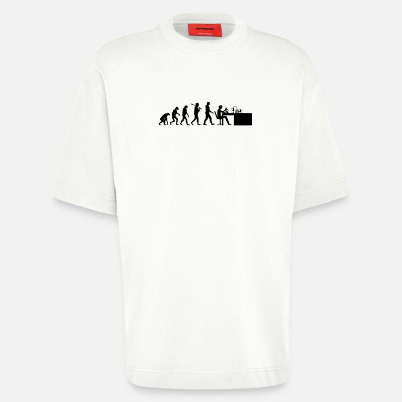 Chemie Evolution Chemiker Geschenk - Heavyweight T-Shirt - made by SPREAD  - OFF WHITE