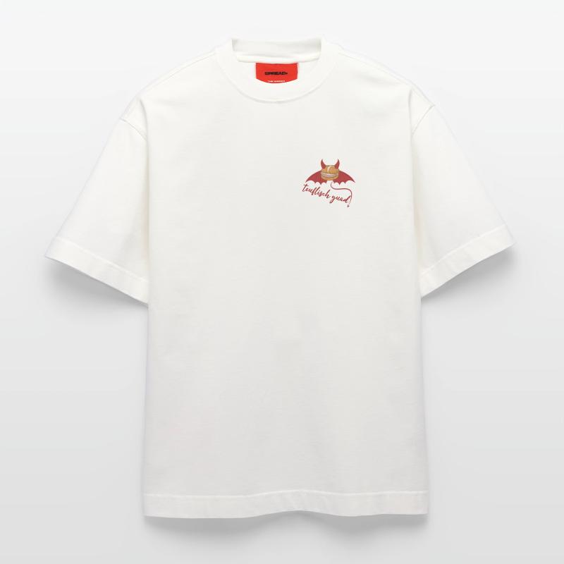 Devilishly cool Bavarian Leberkäs design Heavyweight T-Shirt - made by SPREAD 