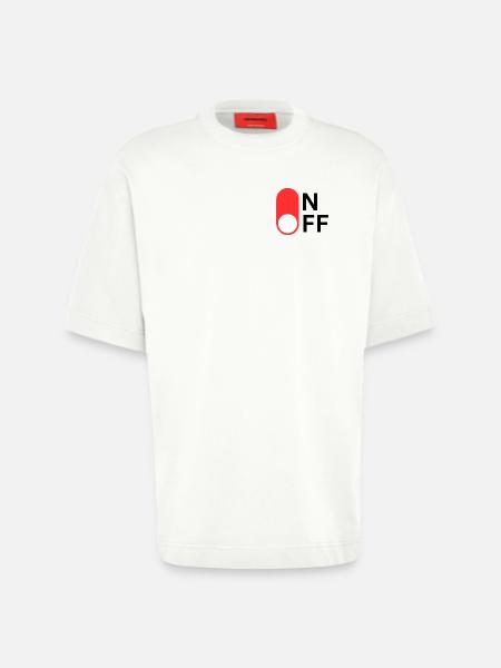ON/OFF mode - Heavyweight T-Shirt - made by SPREAD - OFF WHITE