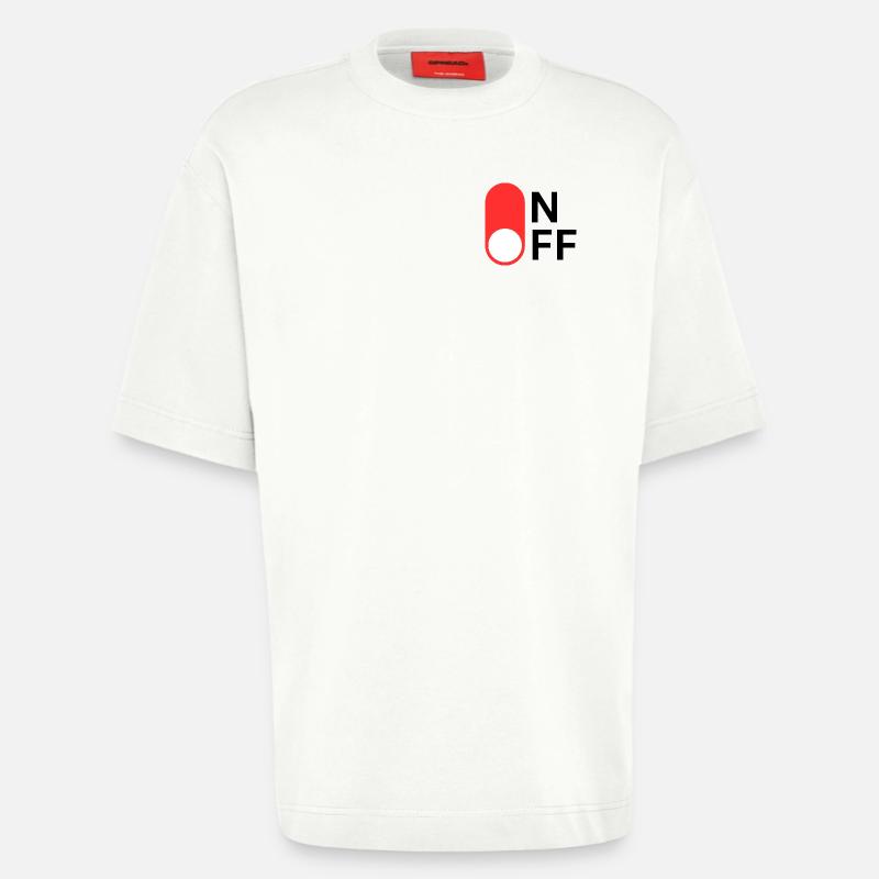Mode ON/OFF - T-shirt bio épais oversize fabriqué en UE - OFF WHITE