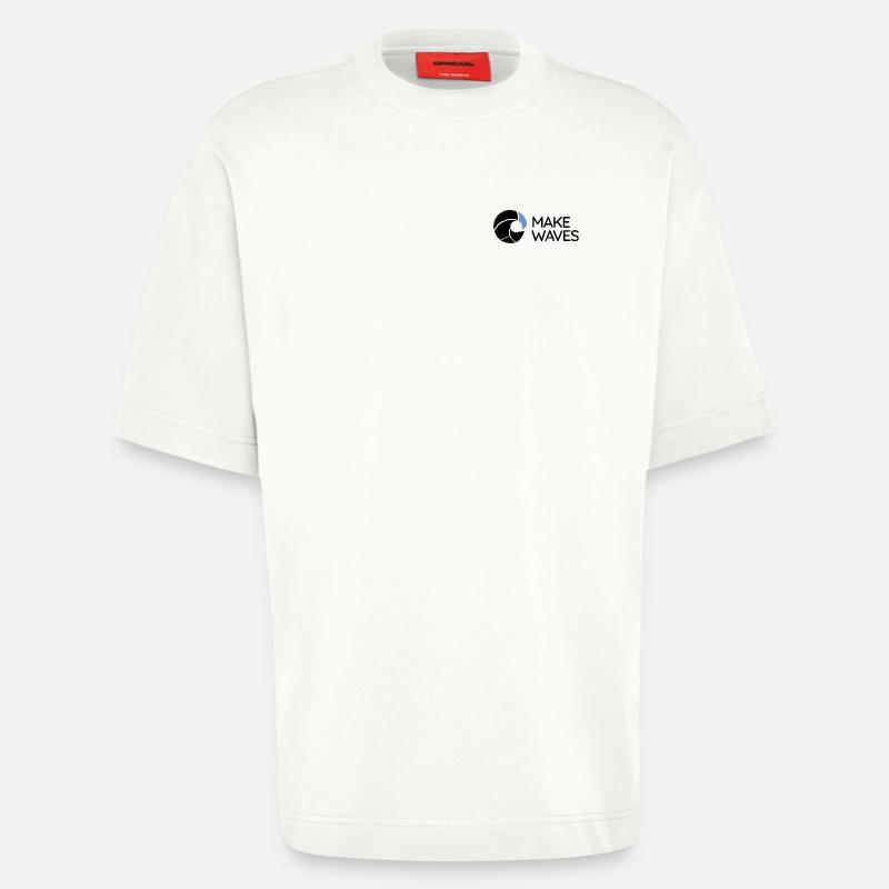 Wave - Make Waves - Heavyweight T-Shirt - made by SPREAD  - OFF WHITE