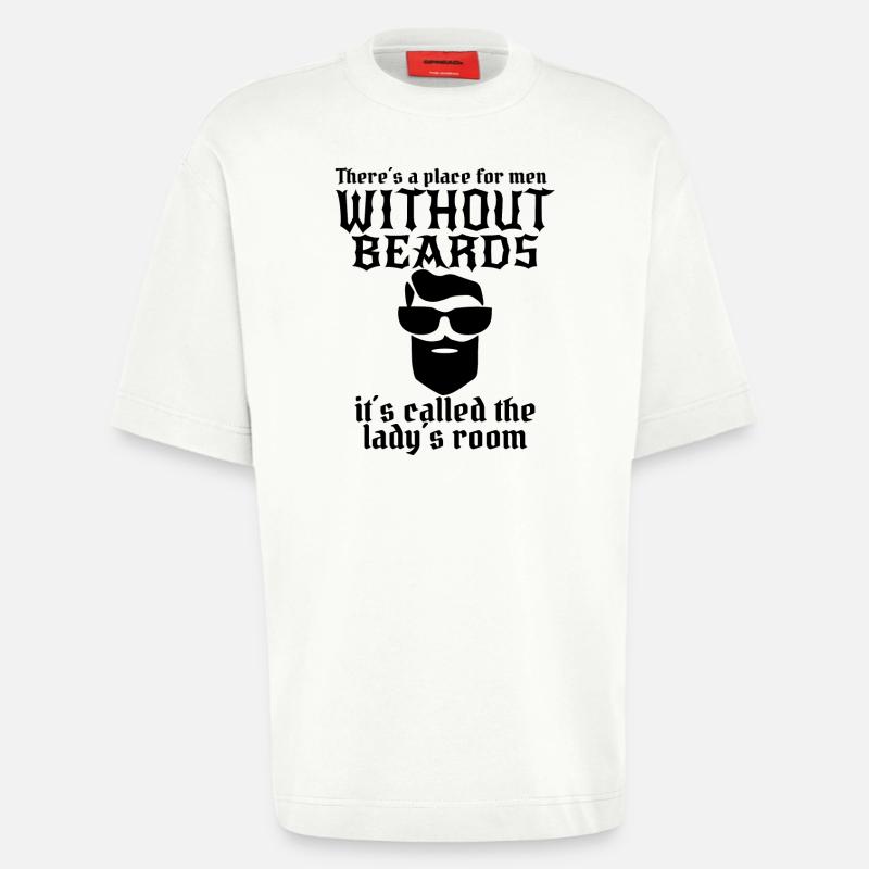 Mann mit Bart - Heavyweight T-Shirt - made by SPREAD - OFF WHITE