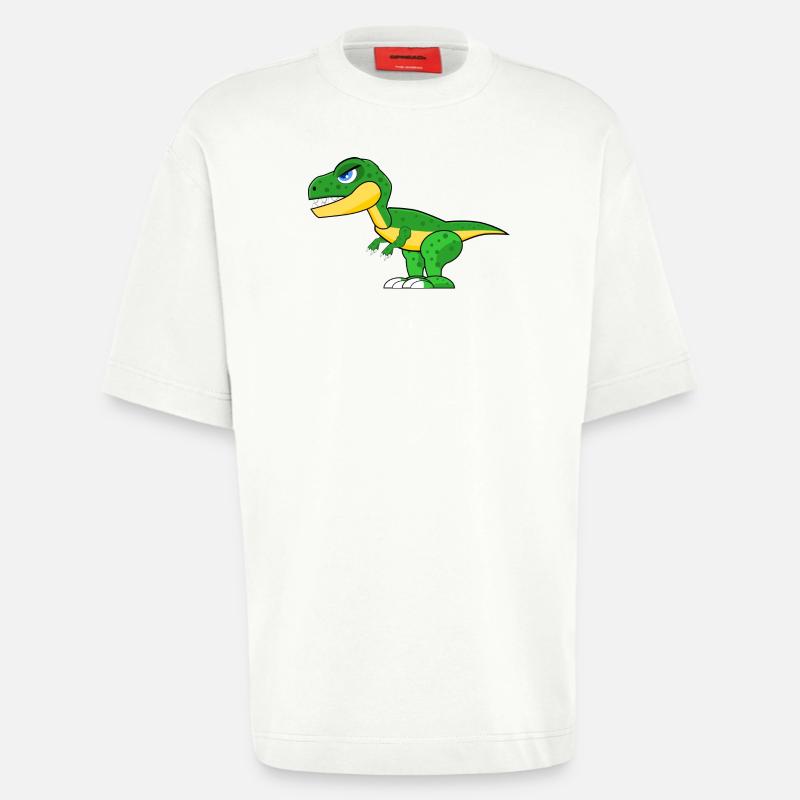 dinosaur - Heavyweight T-Shirt - made by SPREAD  - OFF WHITE