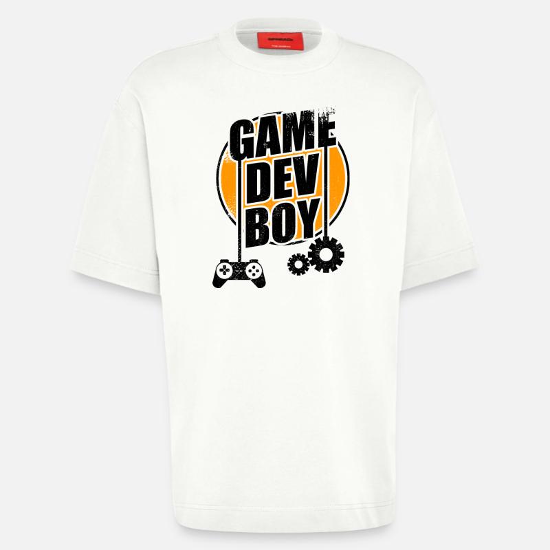 Game Dev Junge - Heavyweight T-Shirt - made by SPREAD  - OFF WHITE