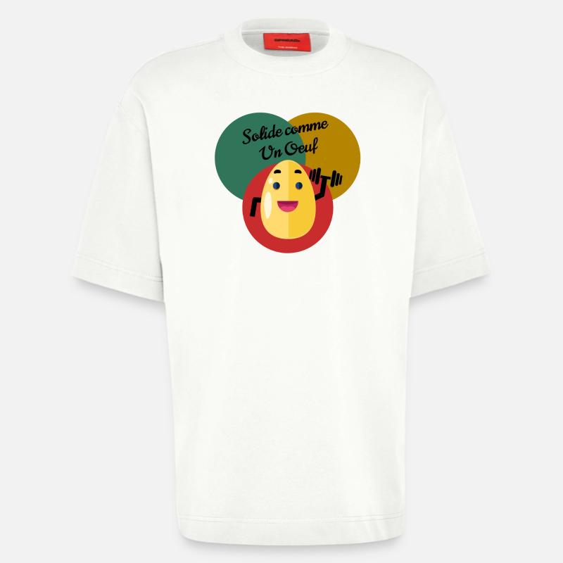 Solid as an egg - Heavyweight T-Shirt - made by SPREAD  - OFF WHITE