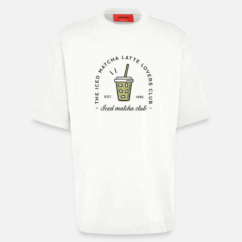 Iced matcha latte lovers - Heavyweight T-Shirt - made by SPREAD  - OFF WHITE
