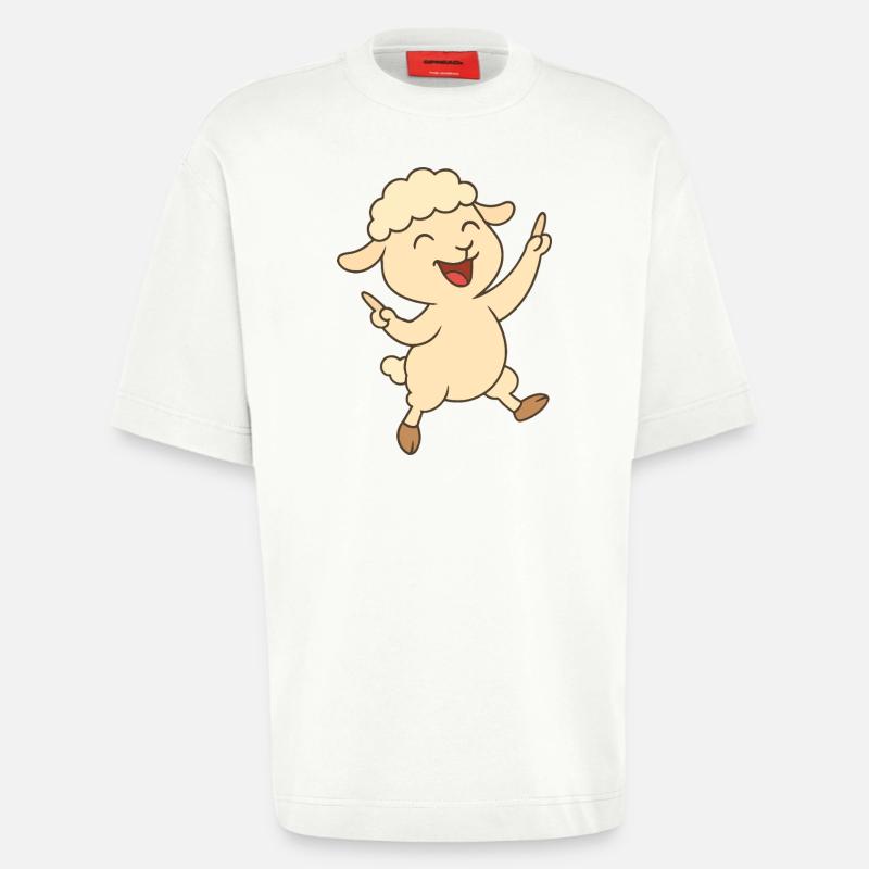 Tanzendes Lämmchen - Heavyweight T-Shirt - made by SPREAD - OFF WHITE