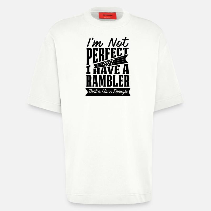 PERFEKT MIT RAMBLER CAR - Heavyweight T-Shirt - made by SPREAD  - OFF WHITE