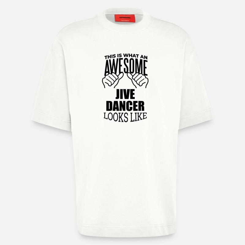 Jive - T-shirt bio épais oversize fabriqué en UE - OFF WHITE