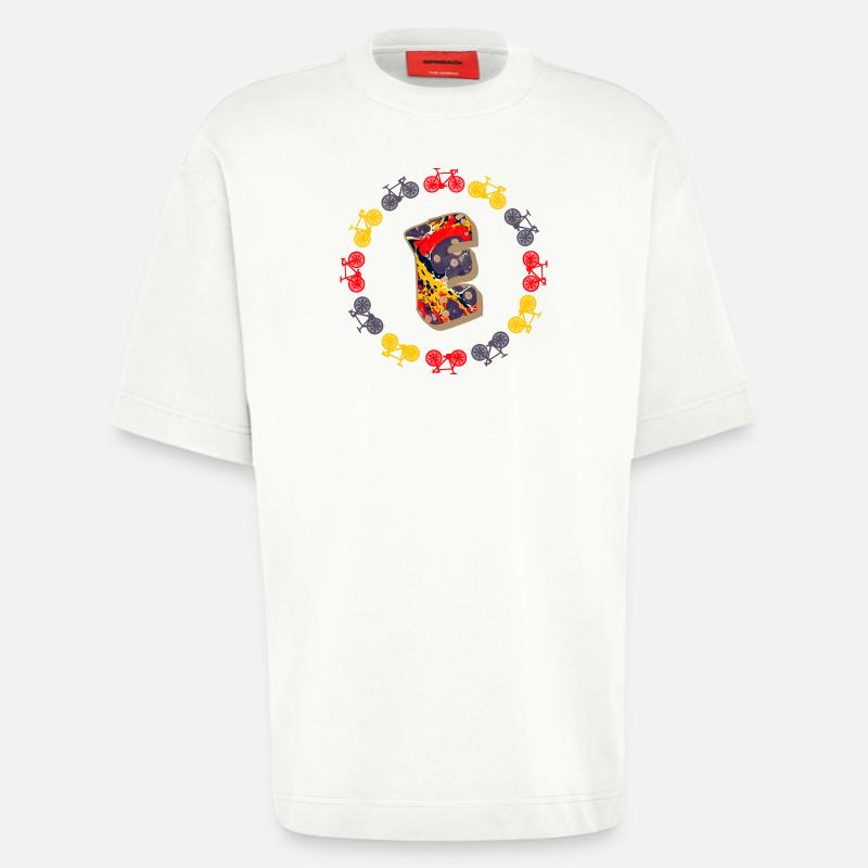 fahrrad e 202 e - Heavyweight T-Shirt - made by SPREAD  - OFF WHITE