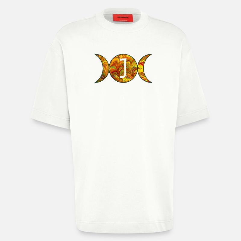 mondphasen e 38 j - Heavyweight T-Shirt - made by SPREAD  - OFF WHITE