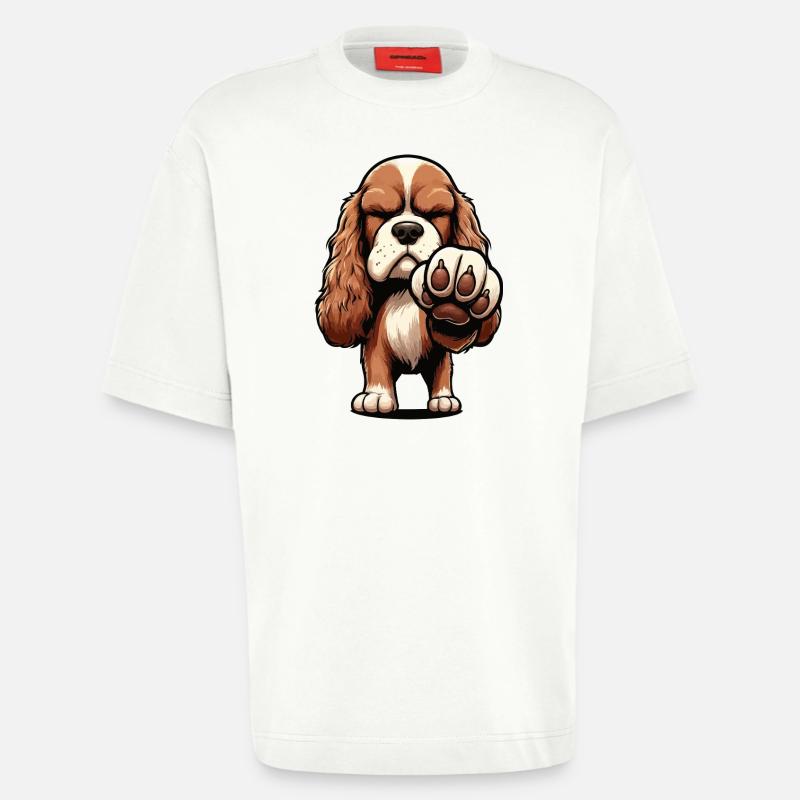 Cocker Spaniel Cockerhund Cocker Spaniel Besitzer - Heavyweight T-Shirt - made by SPREAD  - OFF WHITE