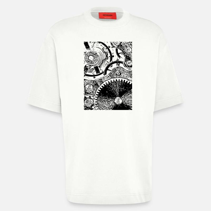 clockwork - Heavyweight T-Shirt - made by SPREAD - OFF WHITE