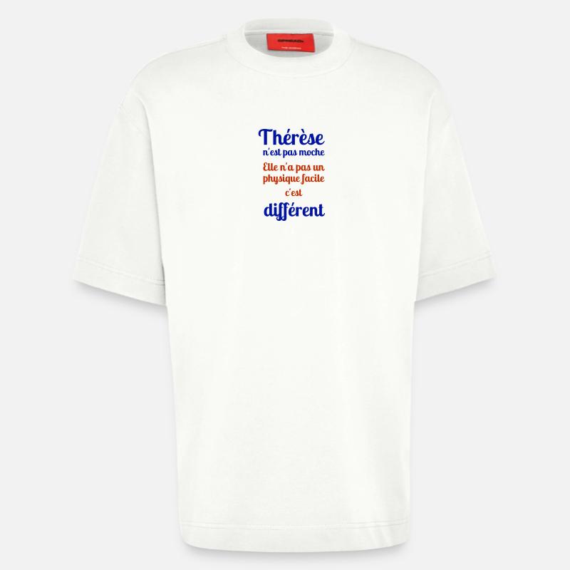 Thérèse - T-shirt bio épais oversize fabriqué en UE - OFF WHITE