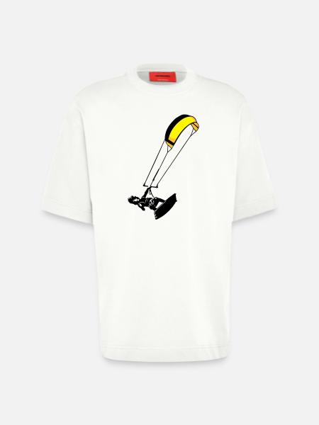 kite-surf - Heavyweight T-Shirt - made by SPREAD - OFF WHITE