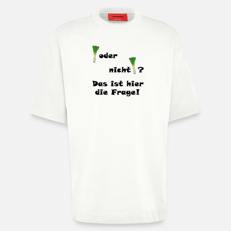 Lauch oder nicht Lauch? - Heavyweight T-Shirt - made by SPREAD  - OFF WHITE