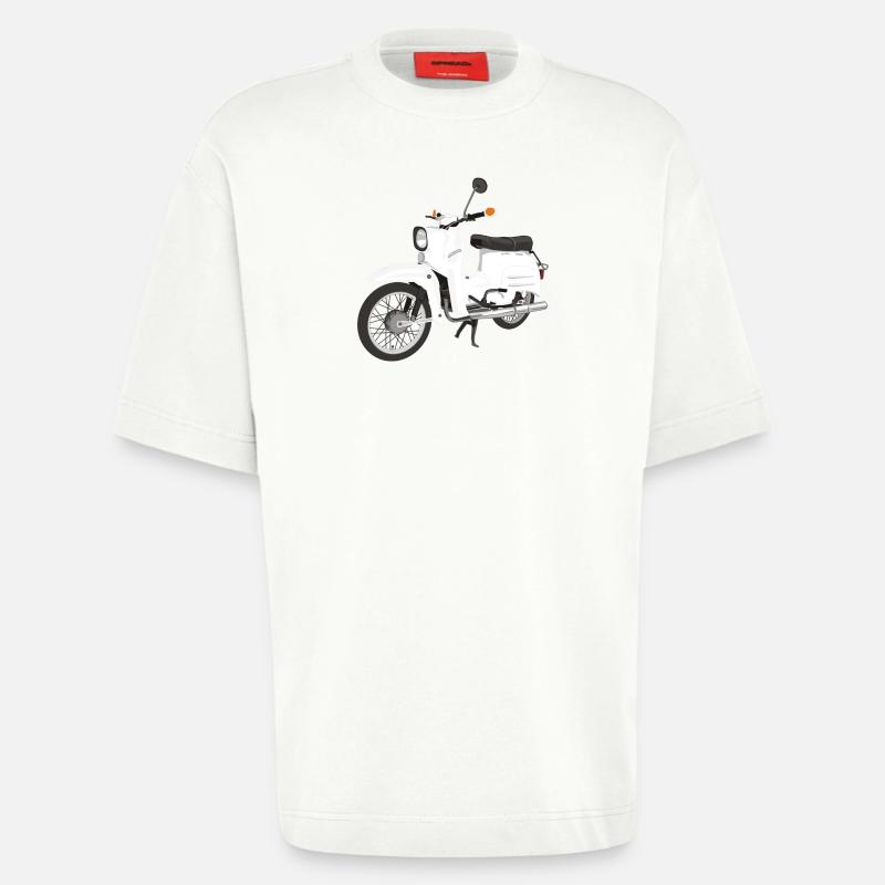 Simson Schwalbe - Heavyweight T-Shirt - made by SPREAD  - OFF WHITE