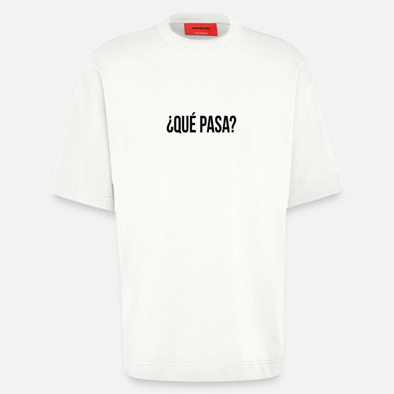 que pasa? (Spanisch) Geschenkidee - Heavyweight T-Shirt - made by SPREAD  - OFF WHITE
