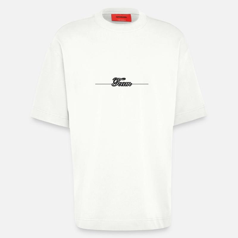 Team Linie - Heavyweight T-Shirt - made by SPREAD  - OFF WHITE