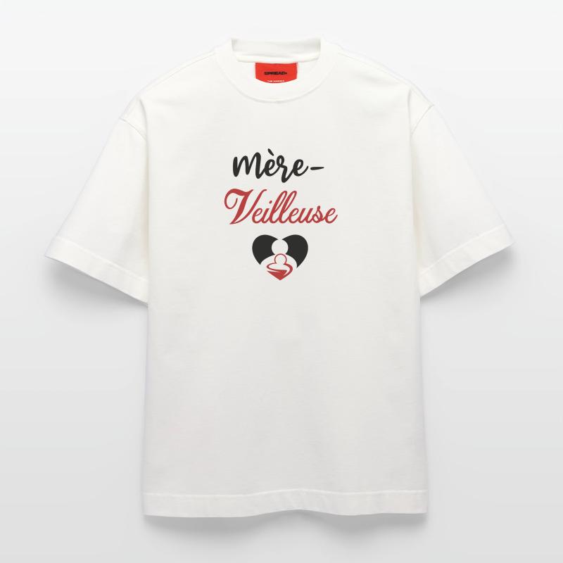 Mère veilleuse 2 T-shirt bio épais oversize fabriqué en UE