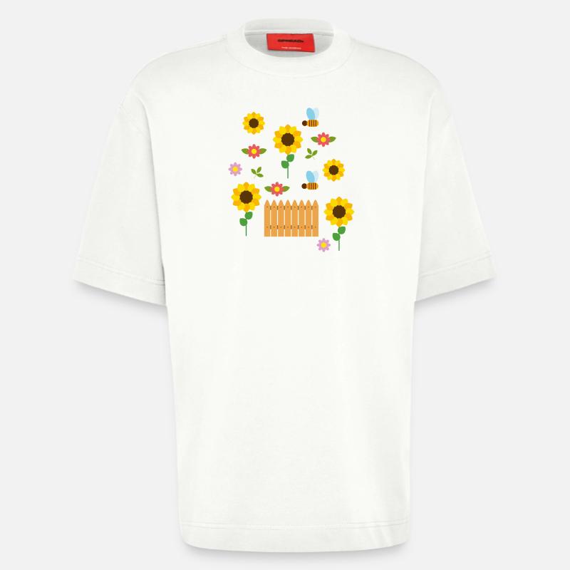 summer - Heavyweight T-Shirt - made by SPREAD  - OFF WHITE