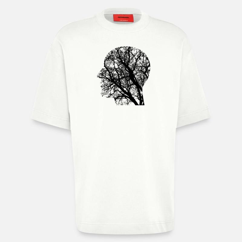 Networked - Mind Network - Heavyweight T-Shirt - made by SPREAD - OFF WHITE