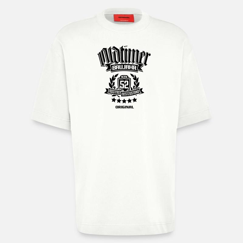 Oldtimer Baujahr 1952 - Heavyweight T-Shirt - made by SPREAD  - OFF WHITE
