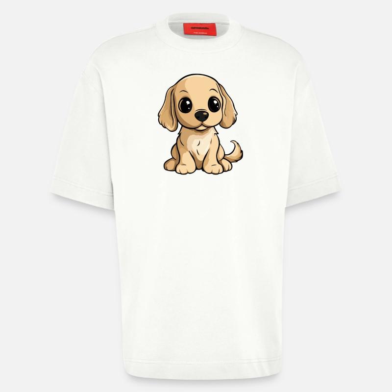 Cocker Spaniel Hund Comic Niedlich - Heavyweight T-Shirt - made by SPREAD  - OFF WHITE
