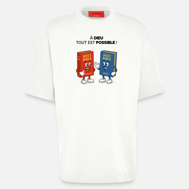 Bible T-Shirt - Heavyweight T-Shirt - made by SPREAD  - OFF WHITE
