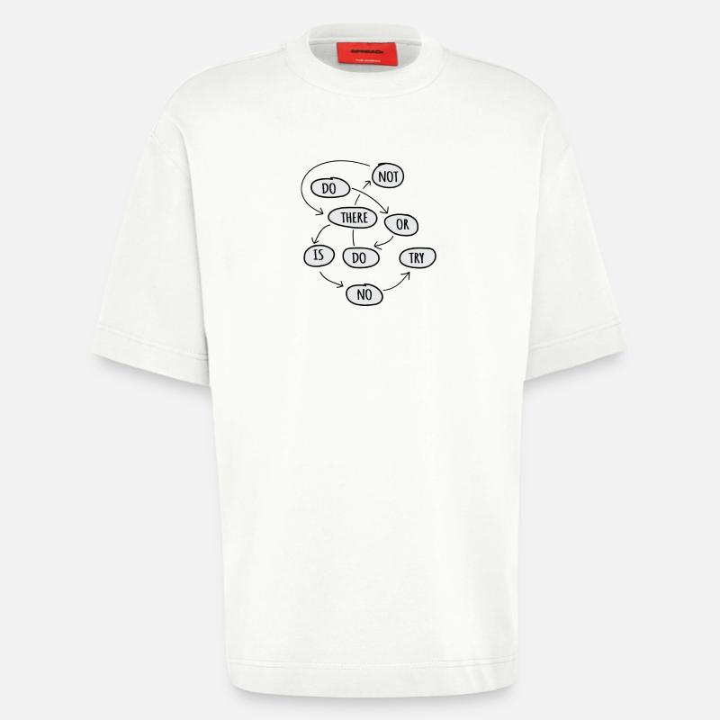 tun oder nicht tun - Heavyweight T-Shirt - made by SPREAD  - OFF WHITE