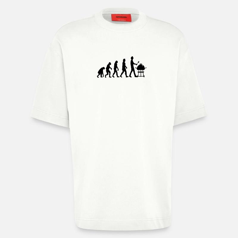 Grillen Evolution - Heavyweight T-Shirt - made by SPREAD  - OFF WHITE