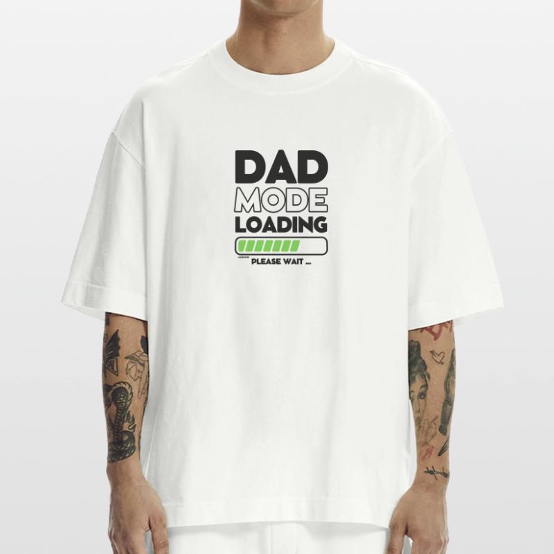 Loading soon daddy - DAD mode loading Heavyweight T-Shirt - made by SPREAD 