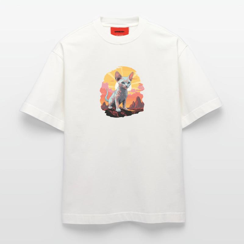 Devon Rex Kätzchen Devon Rex Katze Heavyweight T-Shirt - made by SPREAD 