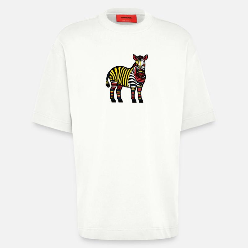 Zebra Halloween Tier - Heavyweight T-Shirt - made by SPREAD  - OFF WHITE