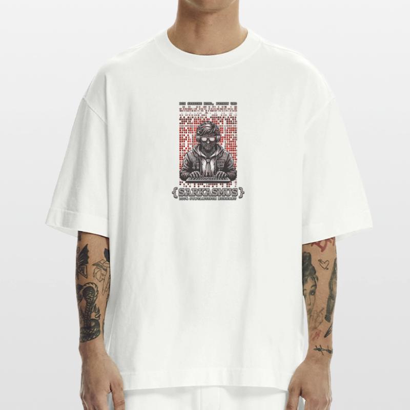 I speak HTML, Python and sarcasm Heavyweight T-Shirt - made by SPREAD 